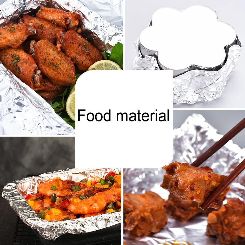 1 Roll Keuken Aluminiumfolie Hittebestendige Non-stick Bbq Folie Aluminiumfolie Papier Bbq Gereedschap Accessoires Keuken Benodigdheden