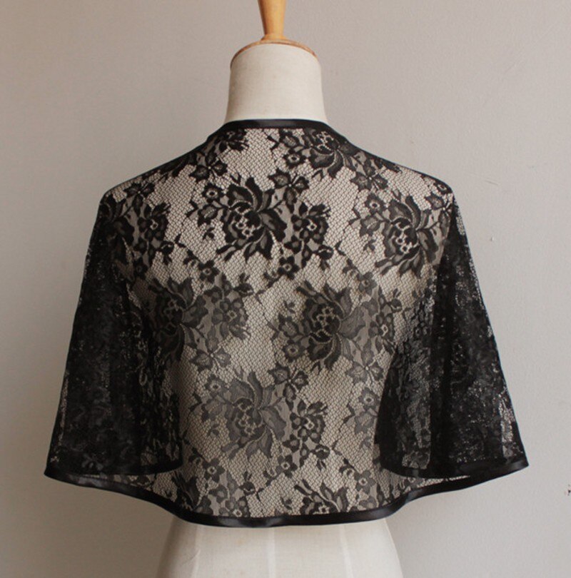Bolero de encaje verde y rojo para mujer, vestidos de de noche, chales de , encogimiento de hombros