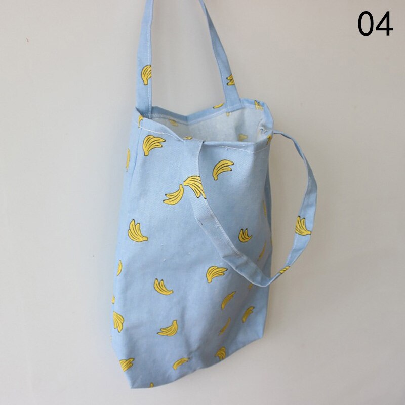 41*32Cm Aankomst Vrouwen Meisje Opvouwbaar Herbruikbare Print Boodschappentas Eco Tote Handtas Strandtas Katoen Linnen schoudertas