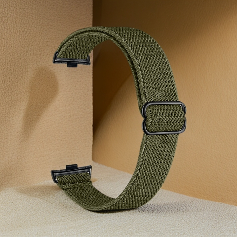 Sport Elastic Strap for Redmi Watch 5/4 Band Nylon Replacement Wristband for Xiaomi Mi Band 9 pro/8 pro Strap Accessories: L / Coal Black