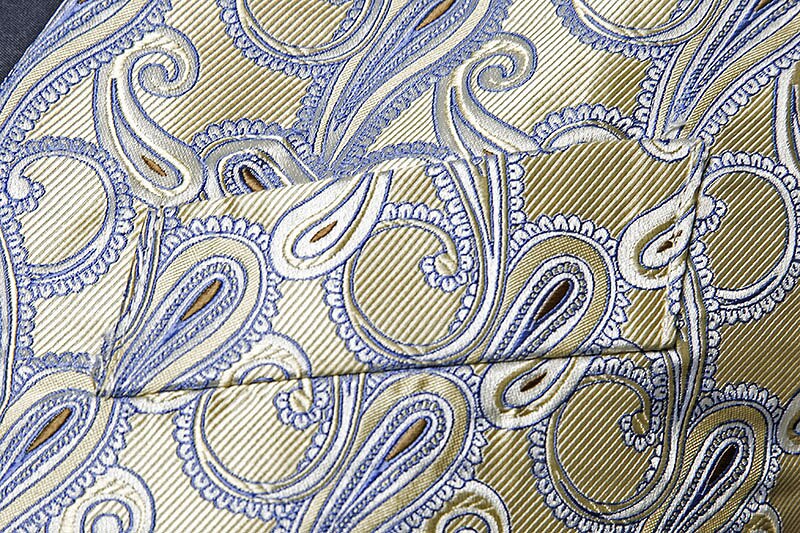 Dubbelrijs herenvest casual paisley bloemenprint colete social luxe heren bruidsvesten gilet kostuum heren