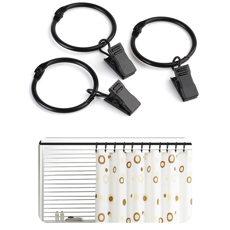 Metalowe Karnisze otwierane kółka robić zasłna klipy ciężki obowiązek ze stali nierdzewnej w stylu klasyczny dekoracyjne draperie oczko kurtyny pręt wieszaki pierścienie