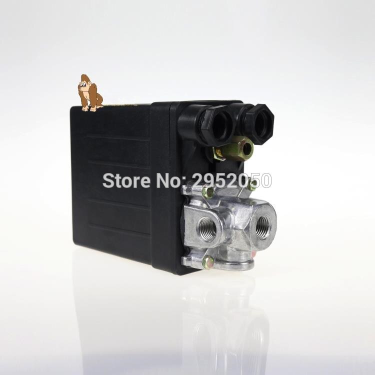 1 Pcs Heavy Duty Air Compressor Pressure Switch Control Valve 220VAC 90 PSI -120 PSI
