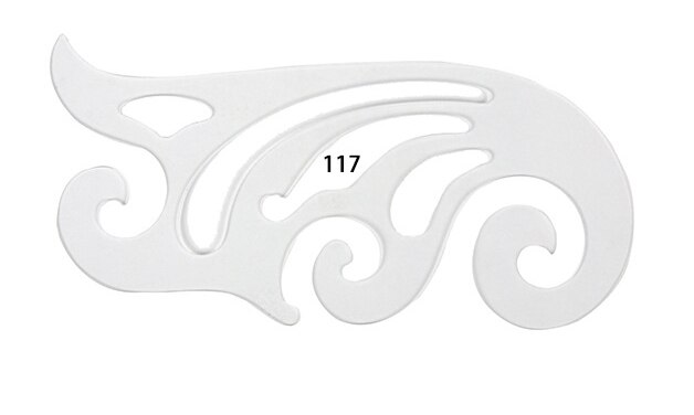 1pcs Clothes play version of grading ruler The sleeve curve arc armhole Multi-function arc ruler