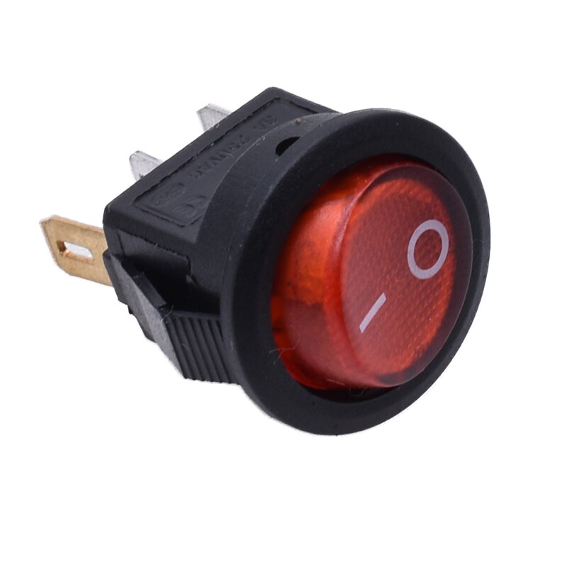 Spst On/Off Boot Rocker Switch Car Auto Boot Ronde Rocker 2 Pin Toggle Spst Switch Snap: Default Title