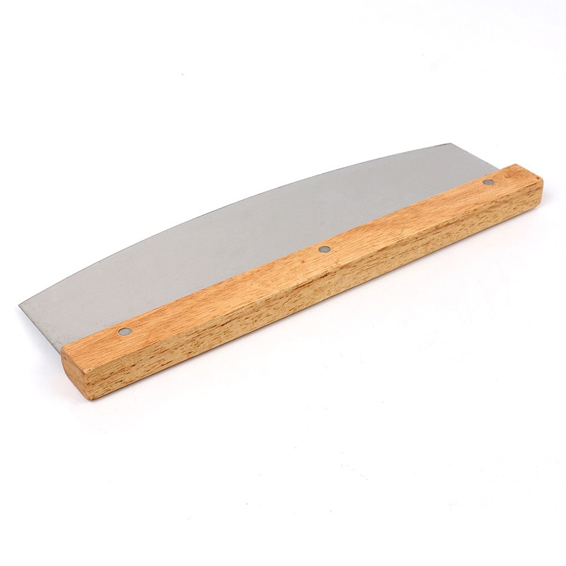 1PCS Half-moon Pizza Cutter Baking Tool Long Stainless Steel Half-round Bread Shaker Rolled Sugar Cutter Bakeware