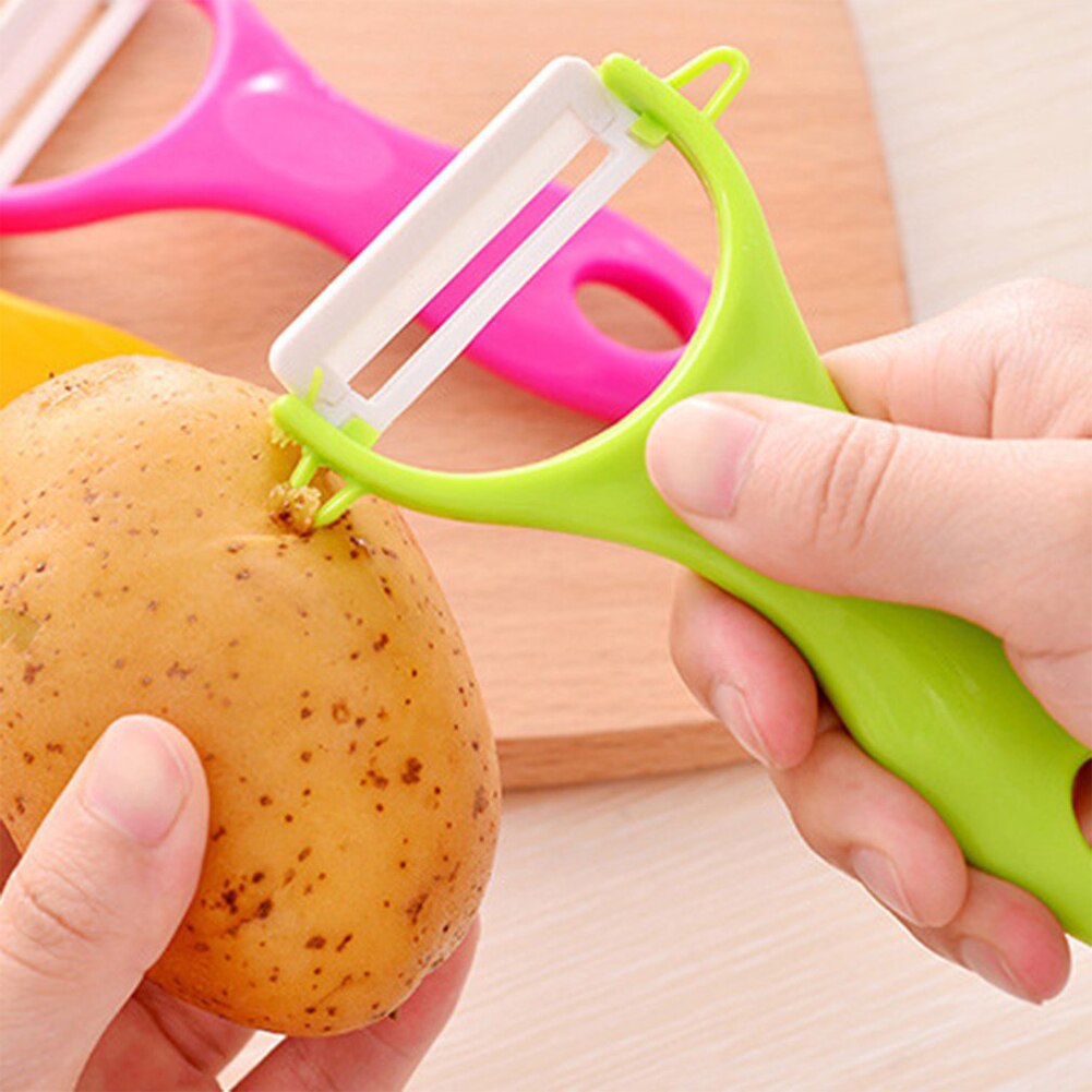 Éplucheur de pommes de terre en céramique, couteau à éplucher les fruits en céramique, rabotteuse multifonction de cuisine, couteau à gratter les pommes de terre