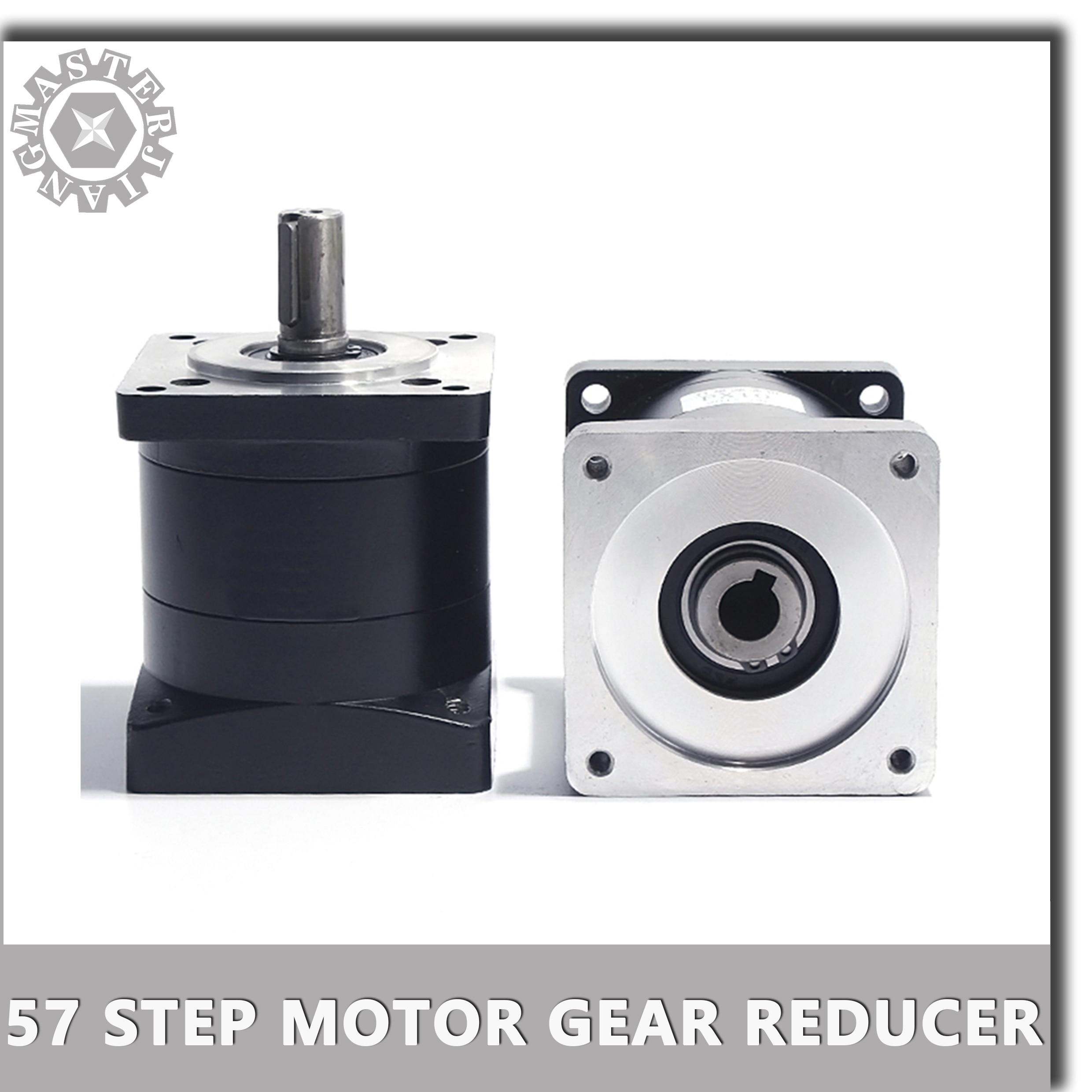 Planetaire Reductiekast NEMA 23 – 24V, Overbrengingsverhouding 3~100:1, 6.35/8/11/14 Mm Ingangsas, Voor 200W 400W Servo Of 57mm Stappenmotor (bijv. 50:1, 14mm As)