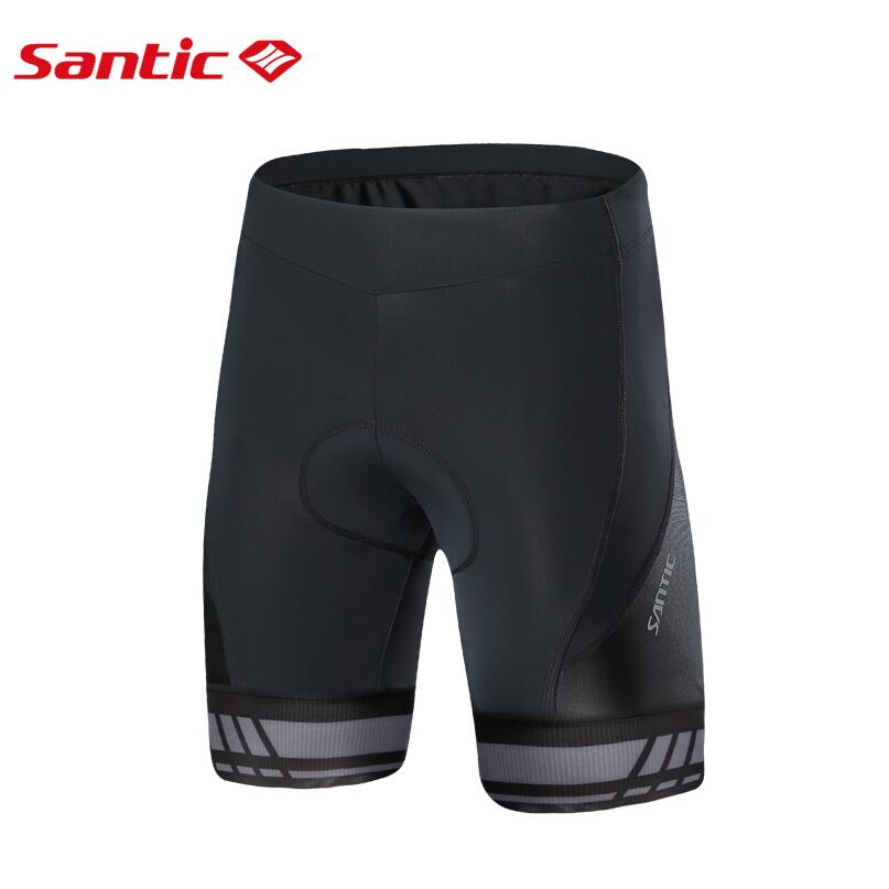 Santic Mannen Fietsbroek Coolmax 4D Pad Shorts Shockproof MTB Racefiets Pro Shorts Anti-pilling Reflecterende ciclismo: M