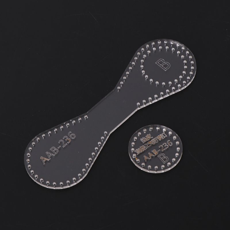Acrylic Stencil DIY Leather Handmade Craft Key Chain Keyfob Pattern Buckle Sewing Template DIY Tools