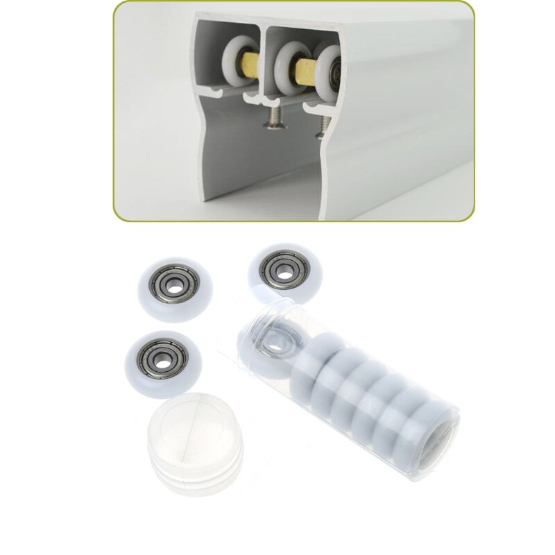 10Stck 5x2 3x 7,3mm Nylon Kunststoff Kohlenstoff Stahl Lagerbier Riemenscheibe Räder eingebettet Mutter Langlebig