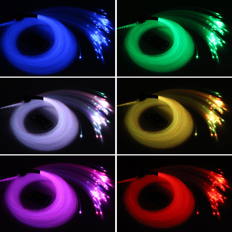 250pcs PMMA plastic End Glow Fiber Optic Cable Mixed size(0.75+1.0+1.5+2mm)*2.5M(L) LED light Engine DIY ceiling starry car SKY