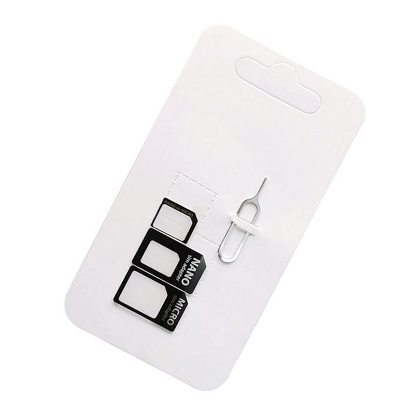 Carte Nano SIM 4 en 1, adaptateur Micro Standard pour iPhone, Samsung 4G LTE, routeur USB sans fil