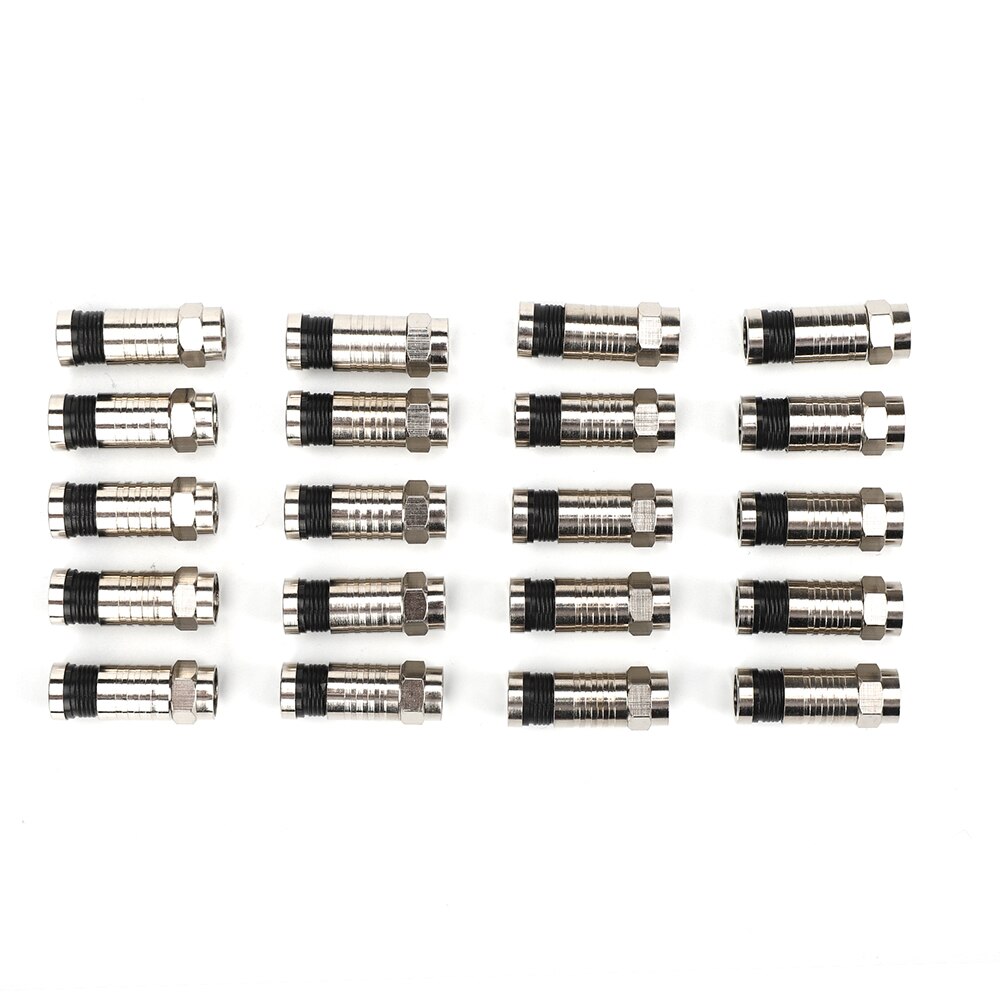 BNC RG58 RG59 RG6Crimping tool kit, including crimping and cable strippers, with 10 compression fittings, perfect for connector