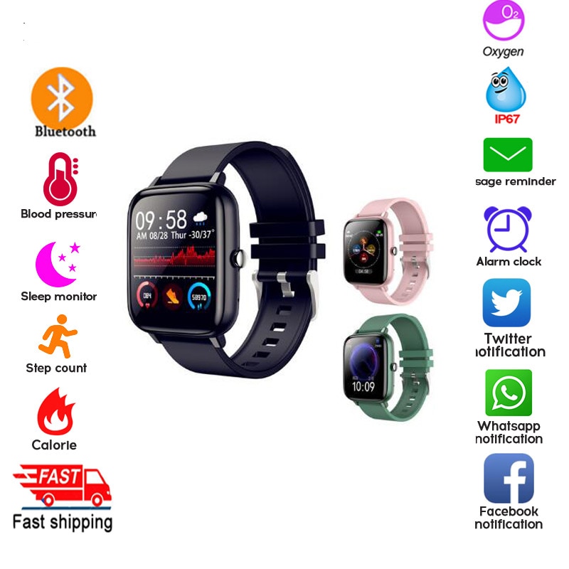 Smart Horloge Mannen Custom Dial Bluetooth Call Sport Fitness Armband IP67 Waterproo Muziek Controle Full Touch Horloge Smartwatch Vrouwen