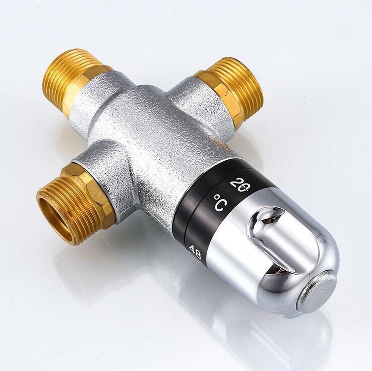 Bathroom wash basin temperature control valve, Brass thermostatic valve temperature mixing valve, Kitchen/Toilet filling valve