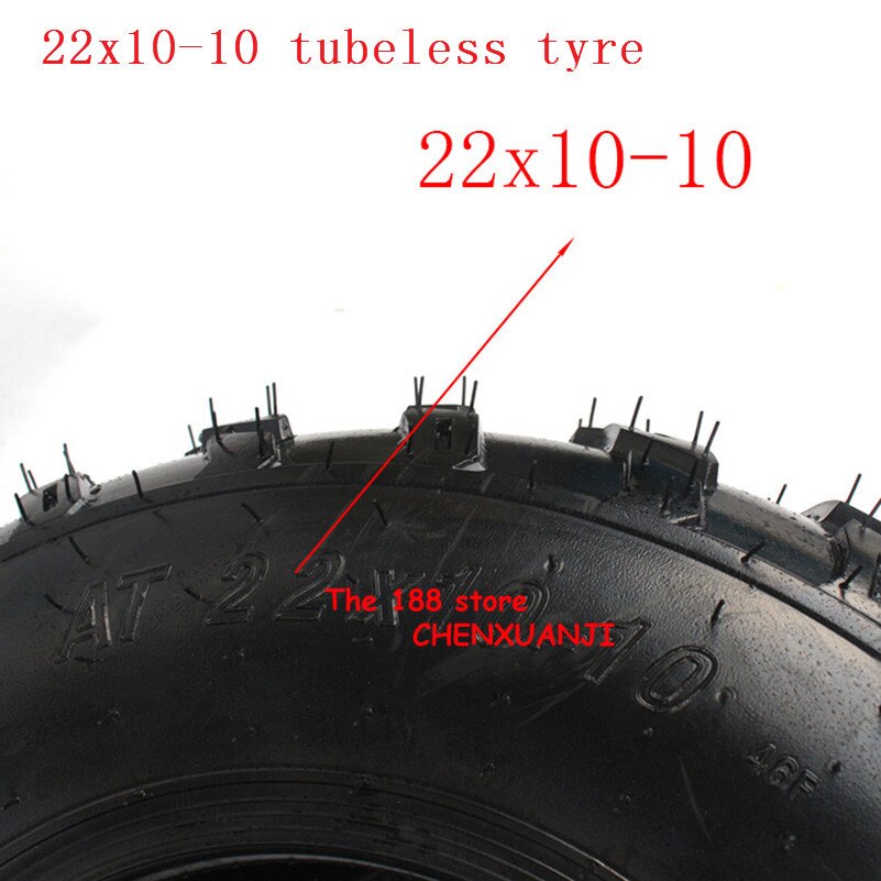 22x10-10 Tire 22x10.00-10 4Ply Snow / Mud Tyre Lawnmower Garden Tractor ATV Buggy Go Karts Vacuum Wheel Tire