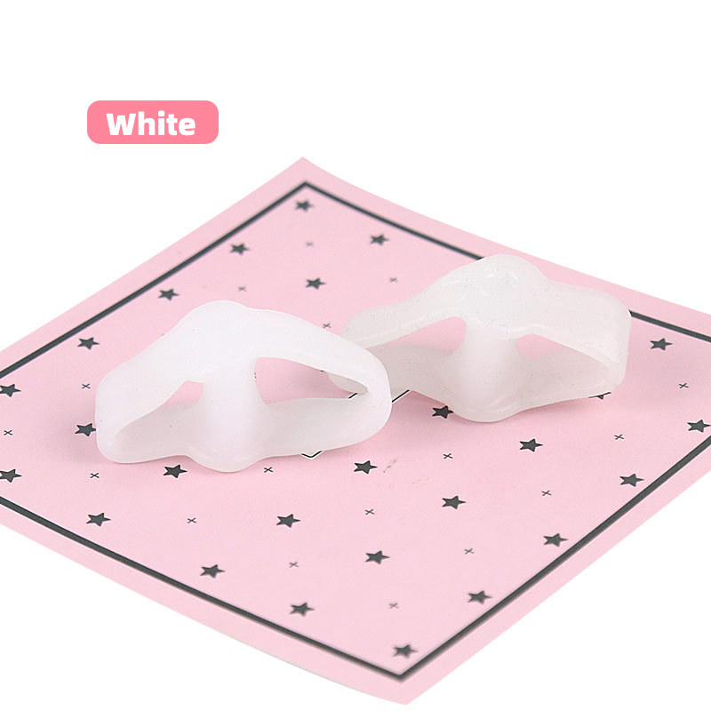 1Pair Interdigital Corrector Foot Massage Toe Separator Thumb Gel Bunion Hallux Valgus Care Protector Orthopedic Pedicure Tools: Default Title