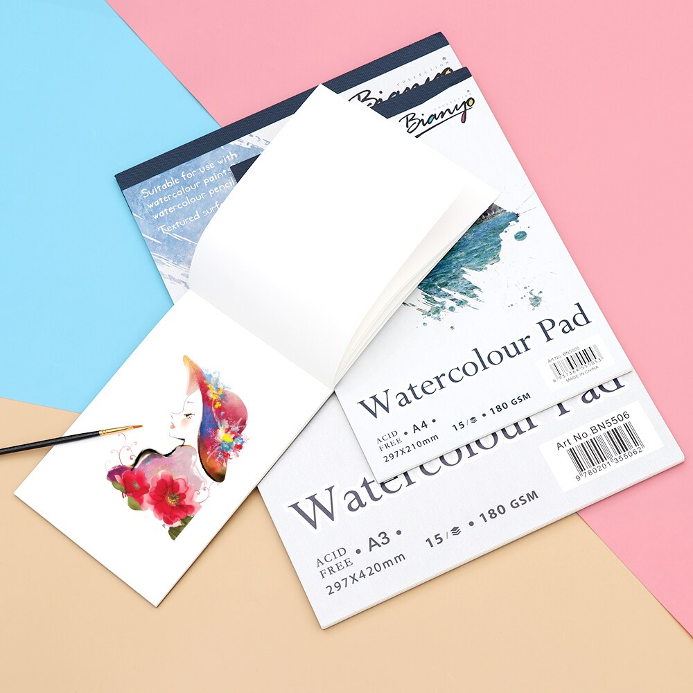 Stationery Watercolor Paper Sketch A3 A4 A5 Sketch Book Notepad For Painting Drawing Diary Journal Notebook
