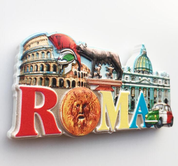 Rome Italy Fridge Magnets Travel Souvenir Refrigerator Magnetic Stickers