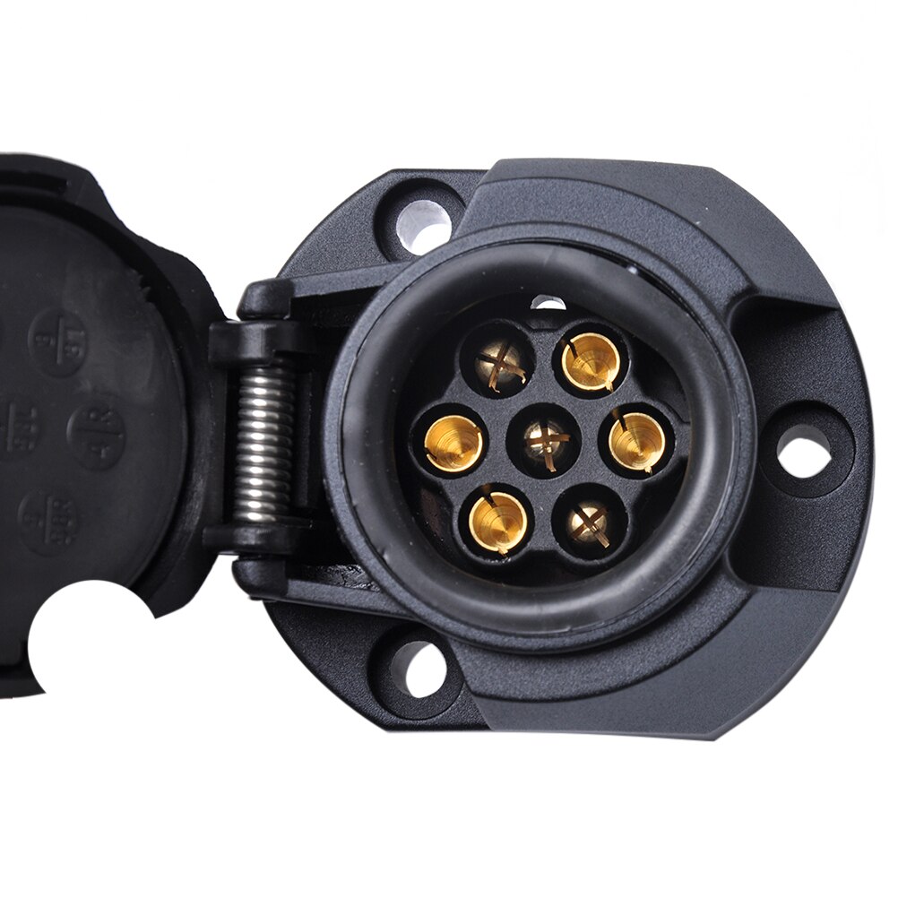 7 Pin 12V Plastic European Trailer Socket Plug + Tow Bar Electrics Connector Car Trailer Couplings Accessories