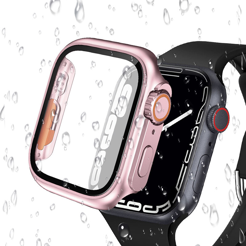 Glass+Case For Apple Watch Series 10 46mm 42mm Screen Protector Cover Change To Ultra Bumper Case Full Cover iWatch S10 42 46 mm: PEACOCK BLUE / 7 Inches & Above