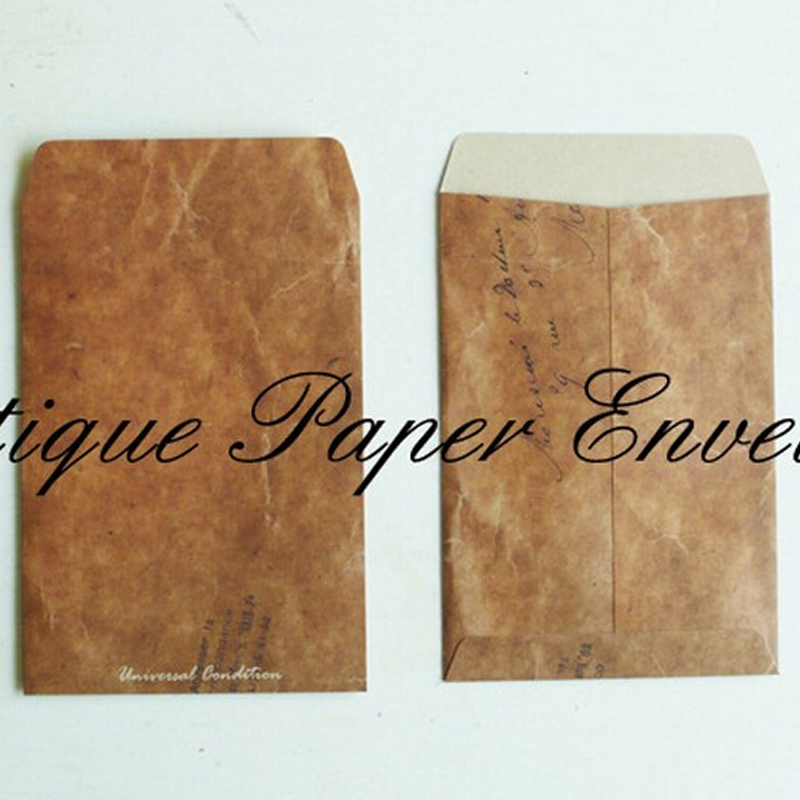 10 st/lot vintage kraftvax kuvert bröllop invatate kuvert vykort omslag sobres papel brevpapper zakka