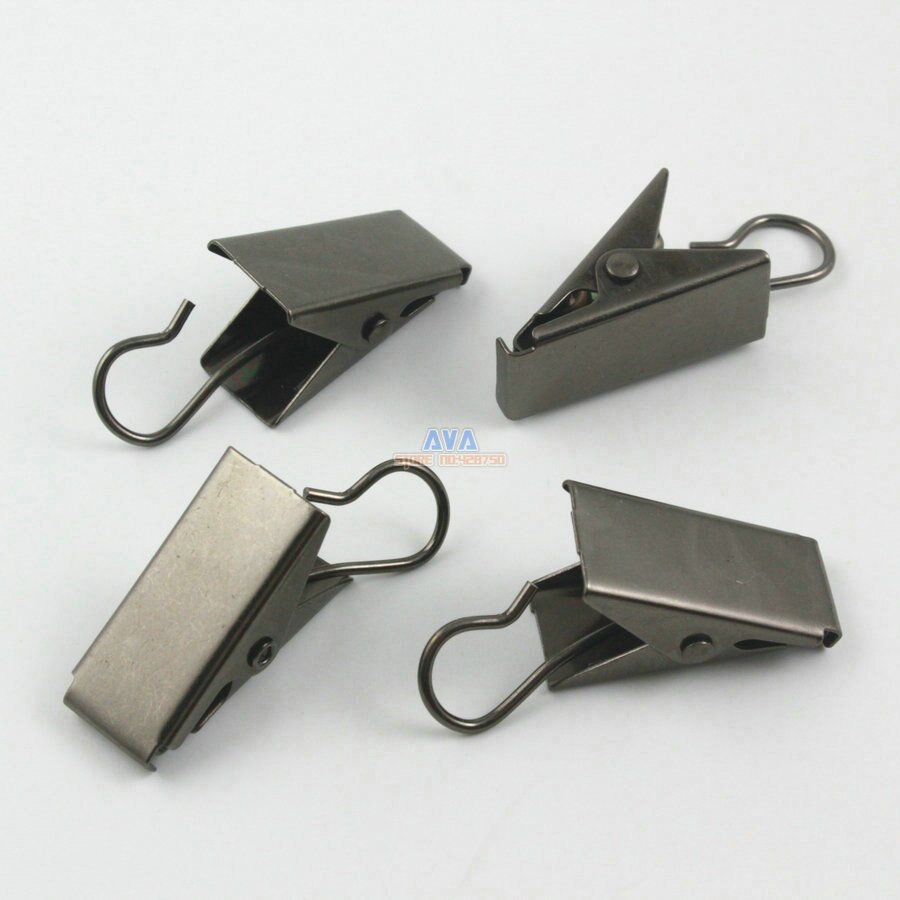 50 Stuks 39x11mm Gunmetal Haak Clips voor Gordijn Gordijn