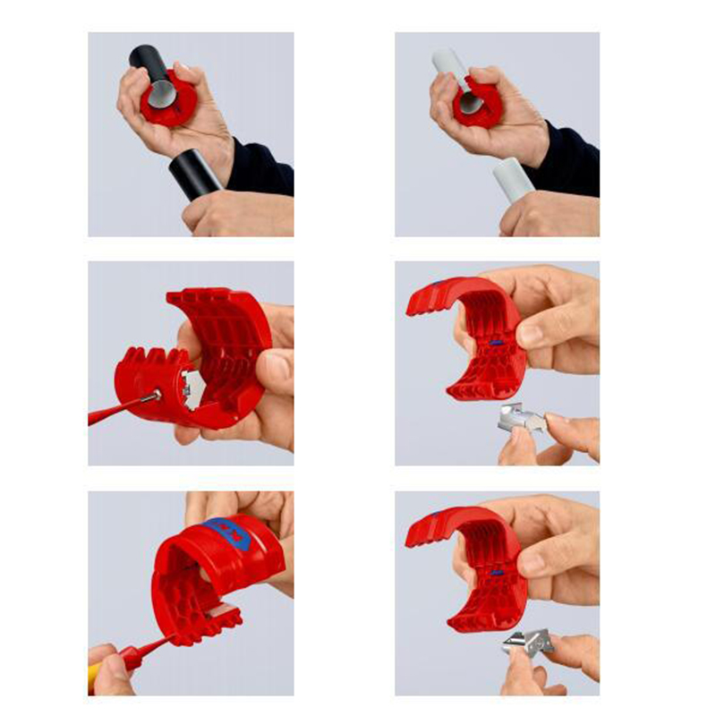 2022 Portable Pipe Cutter Universal Plastic 0-50mm Pipe Hose Cutter PVC/PU/PP/PE Tube Pipe Wire And Cable Cutting Tool Cutter
