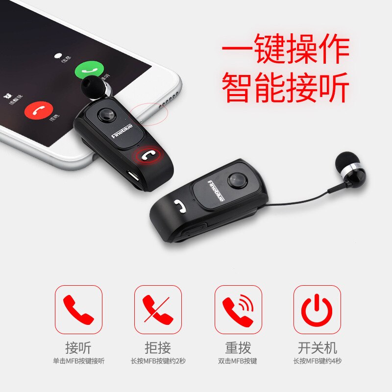 Auricolari Bluetooth Fineblue F920 - Sport Corsa Wireless Chiamate Stereo Vibrazione Lavalier