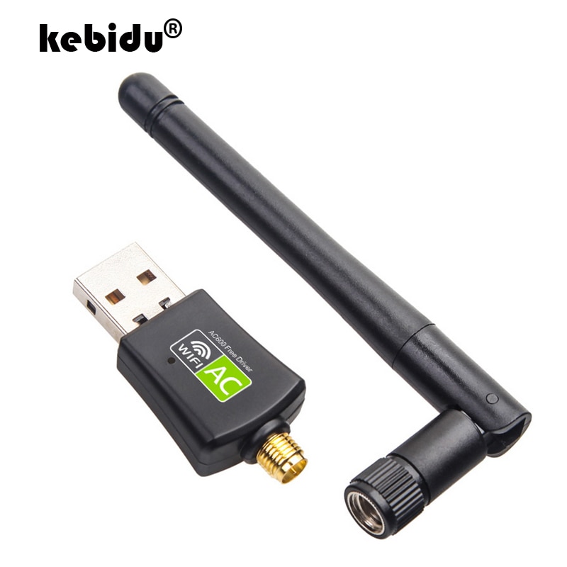 Kebidu 600Mbps Gratis Driver Netwerk Kaarten Wifi Adapter Usb Dual Band 5Ghz/2.4Ghz Lan Antenne Dongle wifi Voor Win 7 8 10 RTL8811CU