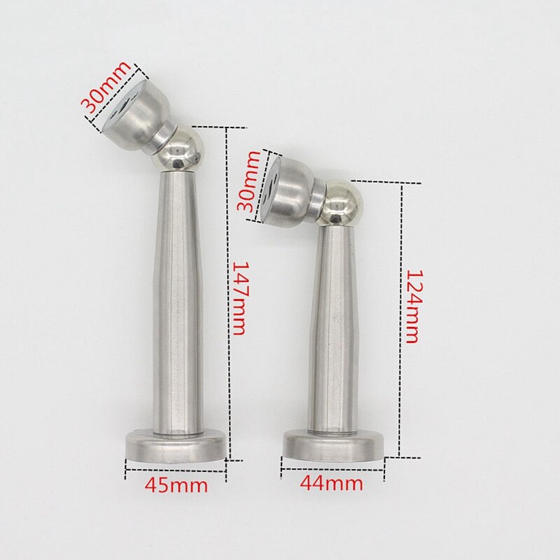 Rvs Magnetische Verlengd Deurstopper Geborsteld Deur Houder Catcher Muur Floor Montage 147 Mm Hoogte