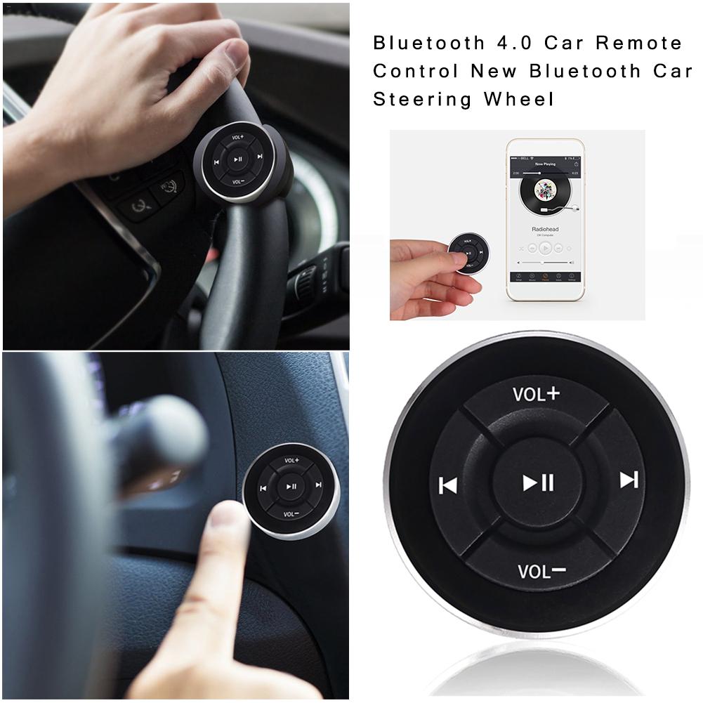 Draadloze auto afstandsbediening bluetooth 4.0 universele telefoon autokit stuurwiel afstandsbediening ontvanger voor ios android