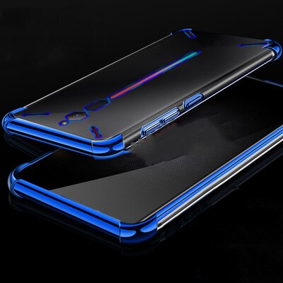 Étui souple en TPU pour Nubia étui magique rouge diable Ultra mince étui Transparent brillant NX609J étui de téléphone en silicone mélangé: Bleu