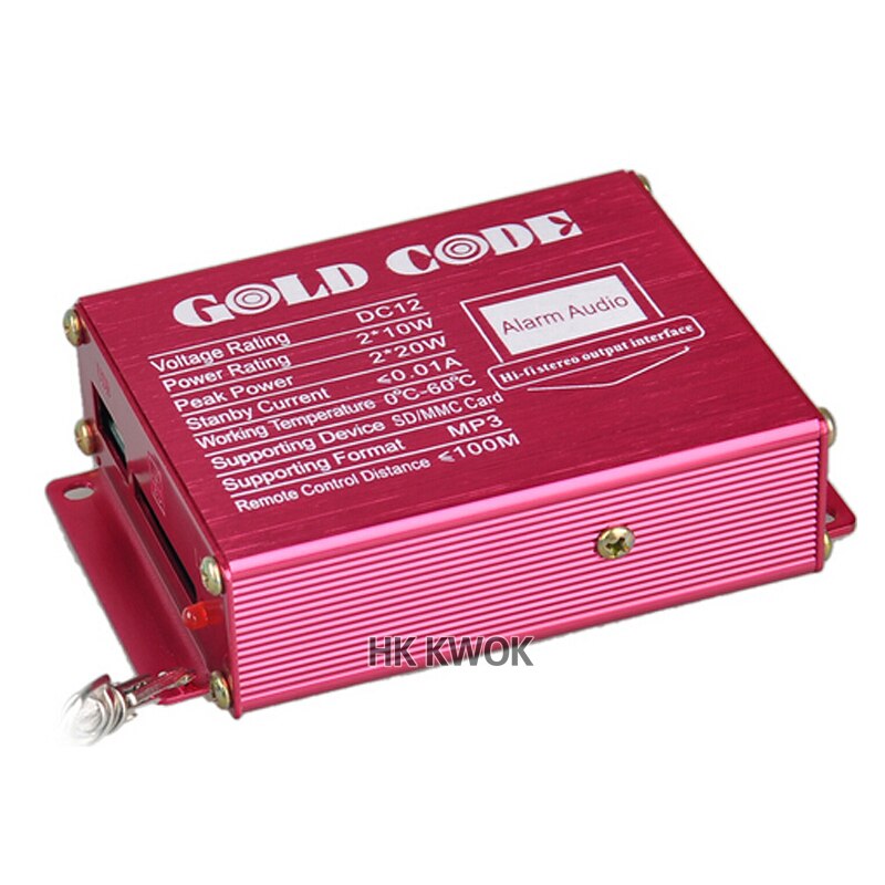 Wireless Remote Sound System Motorcycle Car Audio Speakers FM Radio USB SD Speaker Alarm Systems Anti-theft Motorbike MP3 Audio