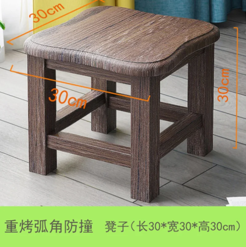 Low Stools Modern Home Solid Wood Small Square Bench Sofa Stool Small Chair Change Shoes Bench Mx10111037