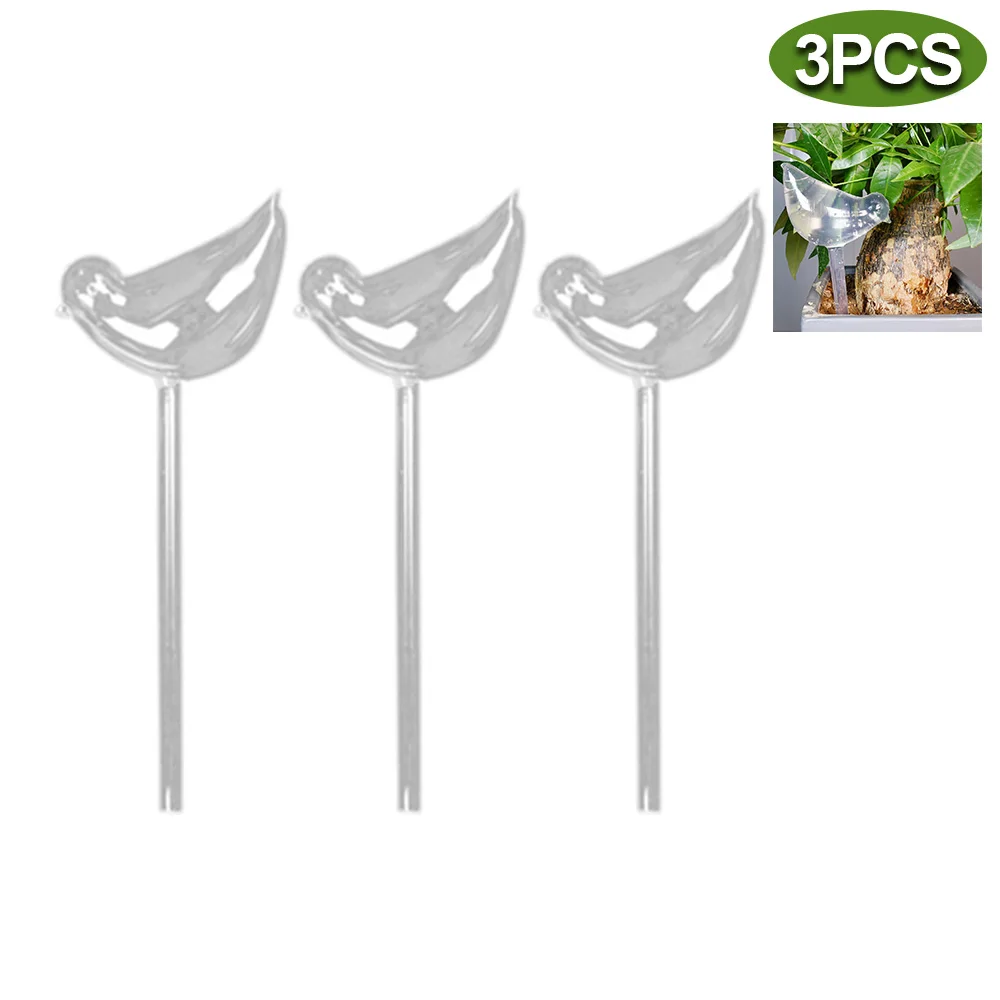 Gotero automático de riego por goteo para plantas, botella de agua con forma de pájaro, maceta de flores, herramientas de jardín para el hogar: Morado