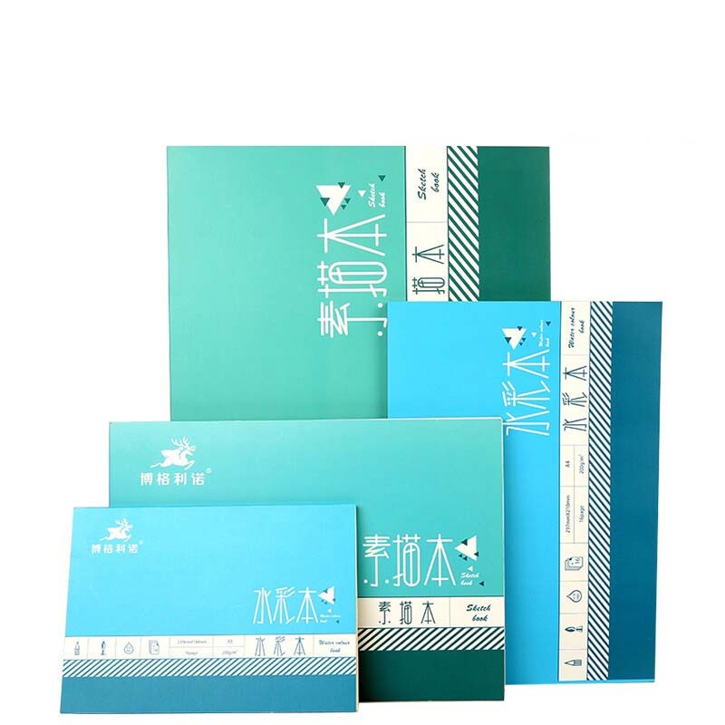 Bgln watercolor / sketchbook A5/A4/A3 hand-painted adult beginner watercolor paint sketch paper art supplies