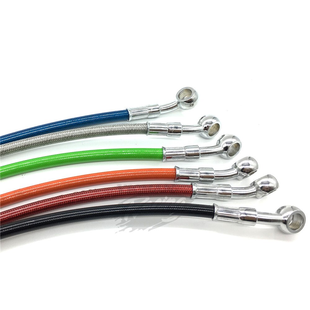 Manguera de freno trenzado Universal para motocicleta, cable de freno de acero, tubería de Banjo hidráulico de 220mm-400mm, 1500 cm