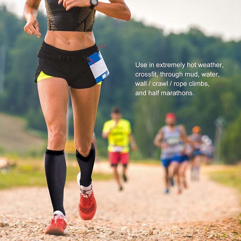 Compressie Sport Sokken Mannen Vrouwen Knie Hoge Gedrukt Nylon Kousen Schoeisel Accessoires.