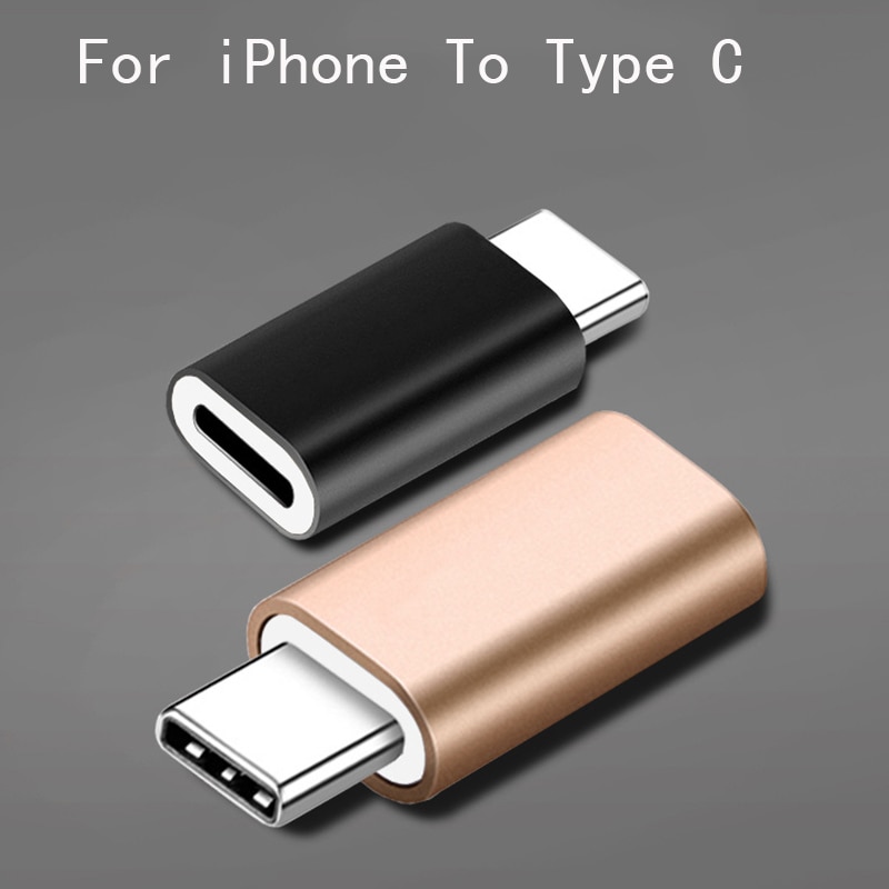 per il iPhone per Tipo C Adattatore di Carico di Dati di Trasferimento di Adattatori per iPhone Femmina A USB C Maschio Adattatore Connettore