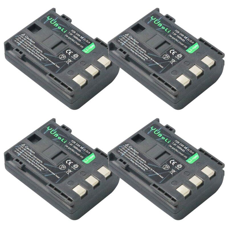batterie NB-2L NB2L NB-2LH NB 2L NB 2LH NB2LH Digital Camera Battery pack For Canon Rebel XT XTi 350D 400D G9 G7 S80 S70S30: 4battery