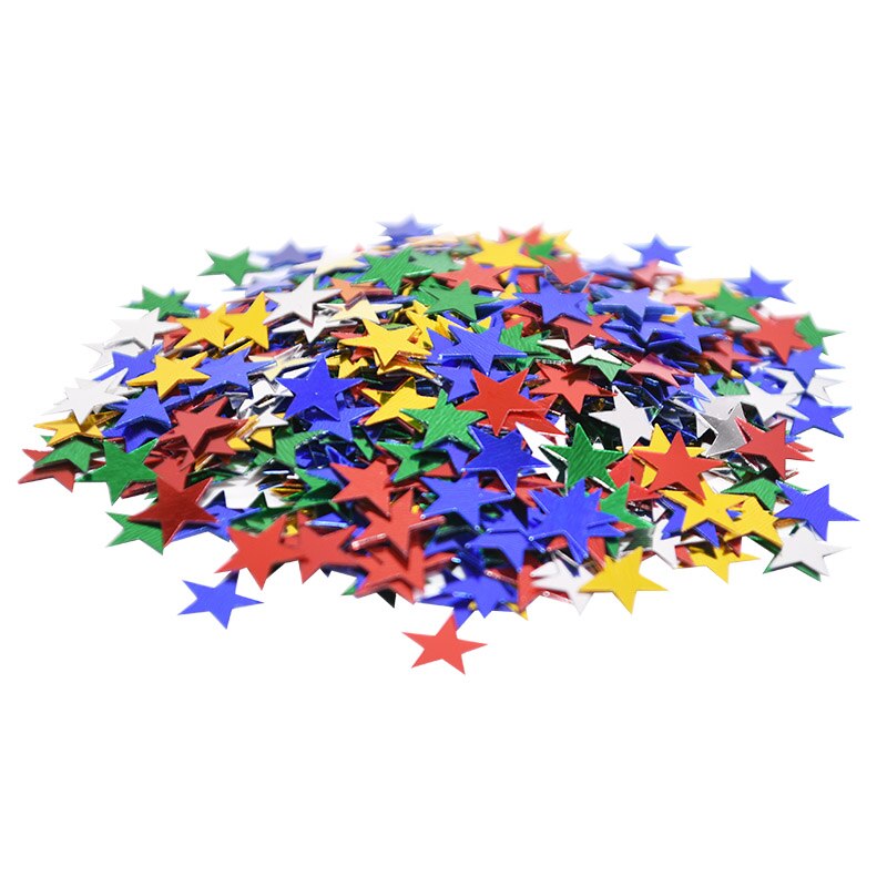 15g/bag 6mm/10mm Acrylic Stars Table Confetti Sprinkles for Wedding Birthday Party Decoration Confetti Nail Art Craft Supplies: multicolor / 10mm