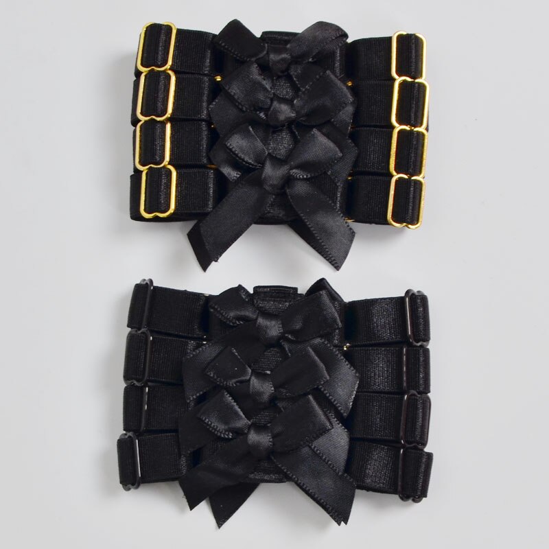 Sort sexet armbind arm stykke armbånd strop armbånd sele sløjfe med hjerte krop sele bur bondage hånd sele