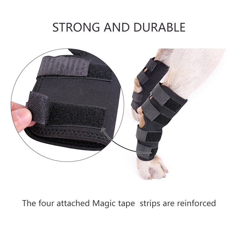 2 PCS Pet Knee Pads Dog Back Leg Brace Pet Protector Dog Canine Hint Leg Brace Wraps Wounds Brace Heal Sprains Protect