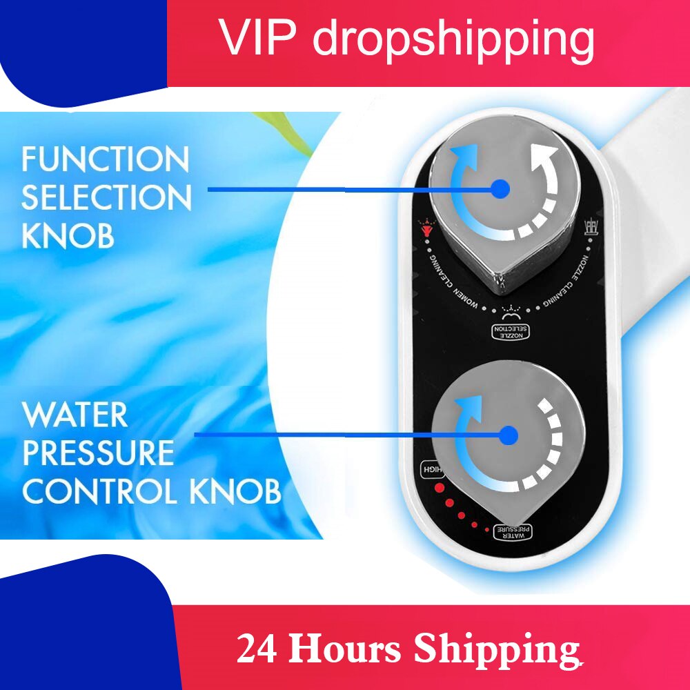 Bidet Attachment Non Electric Toilet Seat Bidet Self Cleaning and Cold Water Mixed Bidet Sprayer