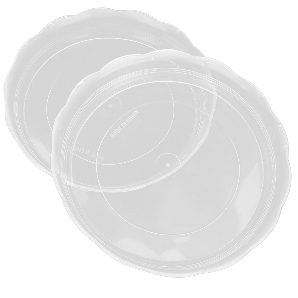 20 stuks ronde plastic bloempot bak bodem ondersteuning plantenbak schotel bloempot lekbak voor tuin balkon 14cm( transparant): Transparant 2