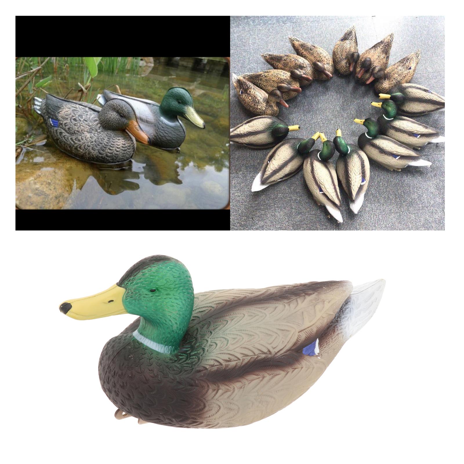 3D Mallard Duck Decoys Shooting Animals Duck Garden Decorative Landscape