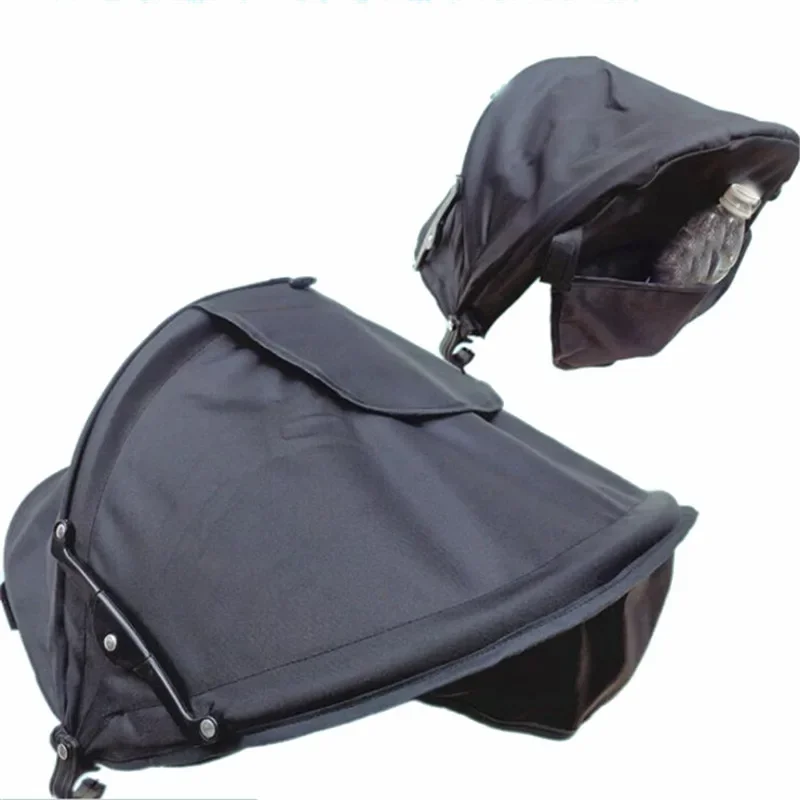 Kinderwagen Zonnekap Schaduwbescherming Kap Luifelhoes Kinderwagens Kinderwagenaccessoires: Black