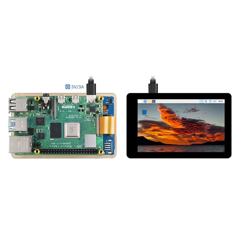 Jabs 4 Inch Ips Touchscreen Monitor Voor Raspberry Pi 4B/3B + Dsi Lcd-scherm 480X800 Capacitieve Ips Touchscreen monitor